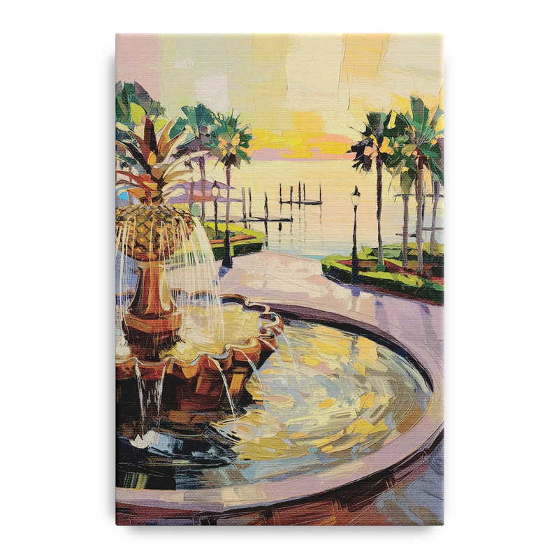 Charleston Waterfront Park Front - Canvas Wall Art