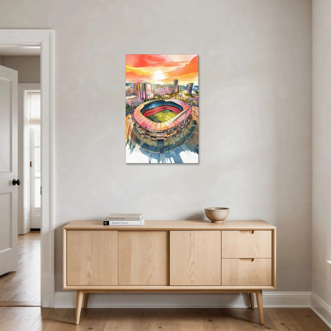 Charlotte FC Stadium View - Canvas Wall Art - Coffee Table - 24x36