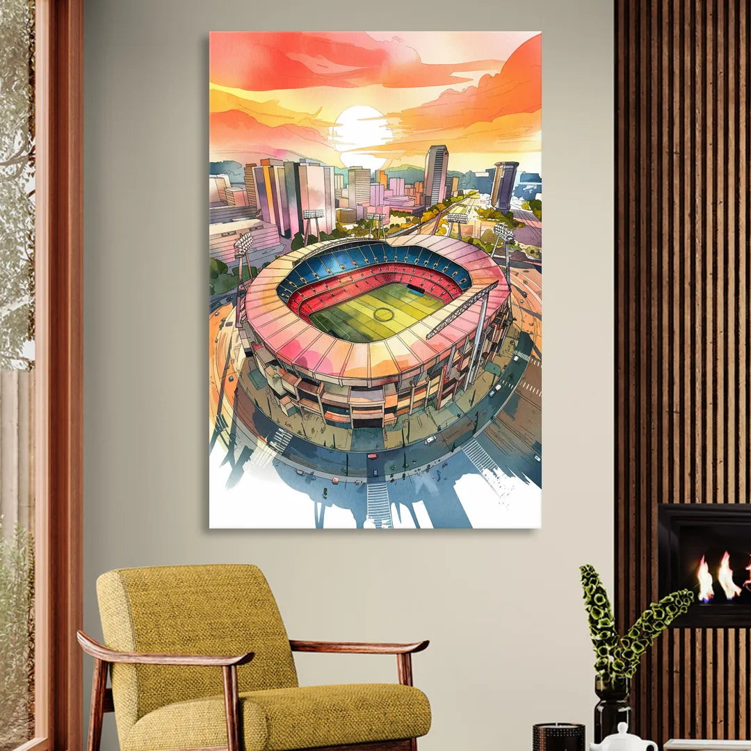 Charlotte FC Stadium View Sitting Room - Canvas Wall Art