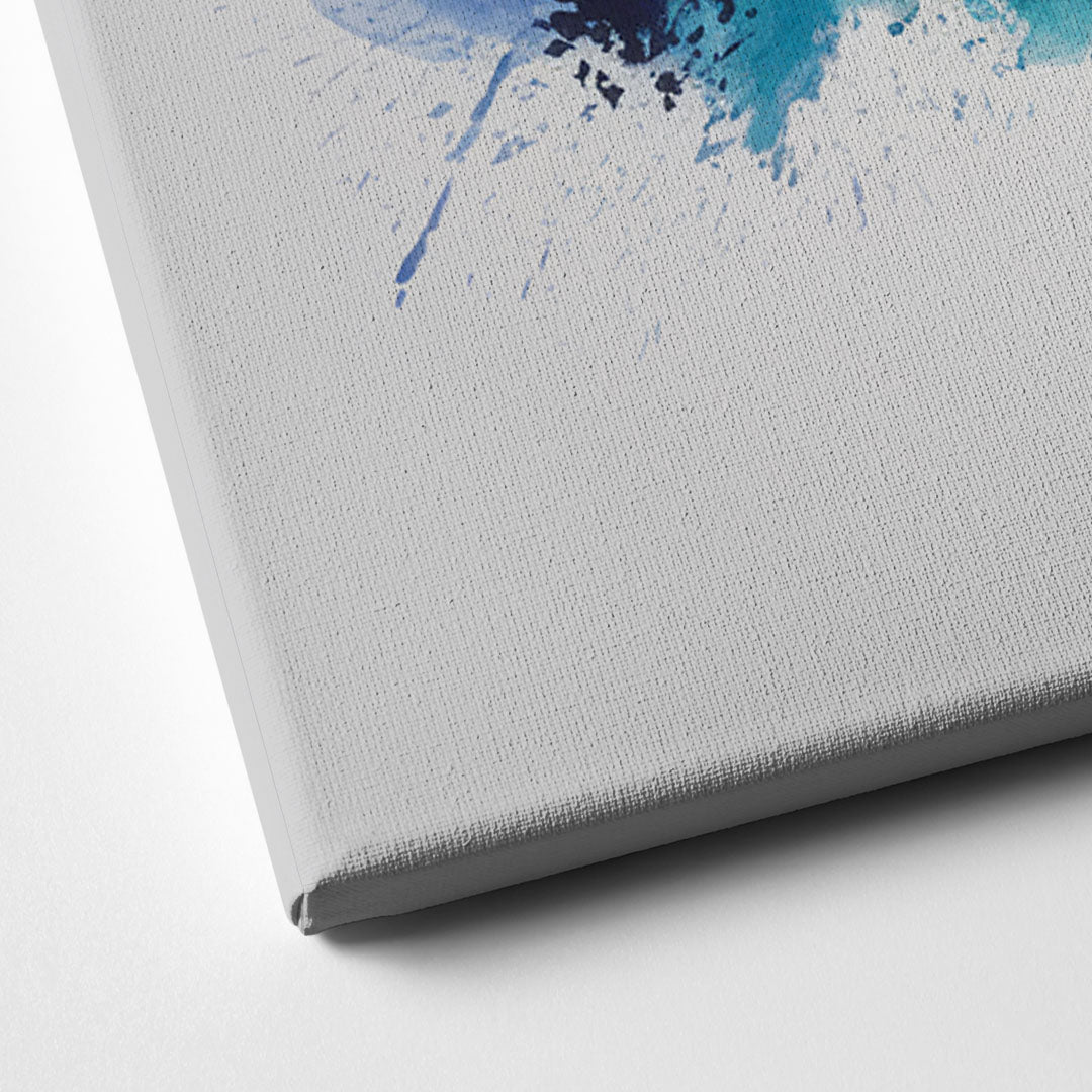 Charlotte Skyline With Blue Tones Canvas Close Up