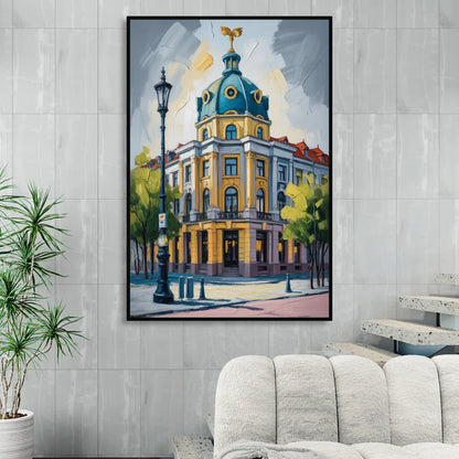 Charlottenburg Charm Sitting Room - Black Canvas Wall Art