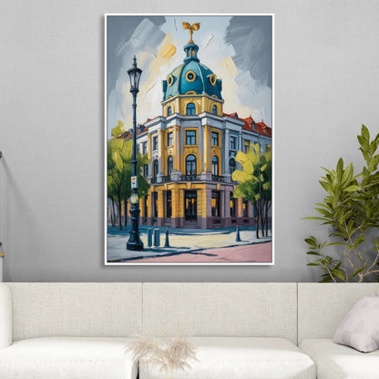 Charlottenburg Charm Sitting Room - White Canvas Wall Art