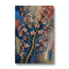 Cherry Blossom Canvas Art of a Rising Bough - Canvas Wall Art - Front