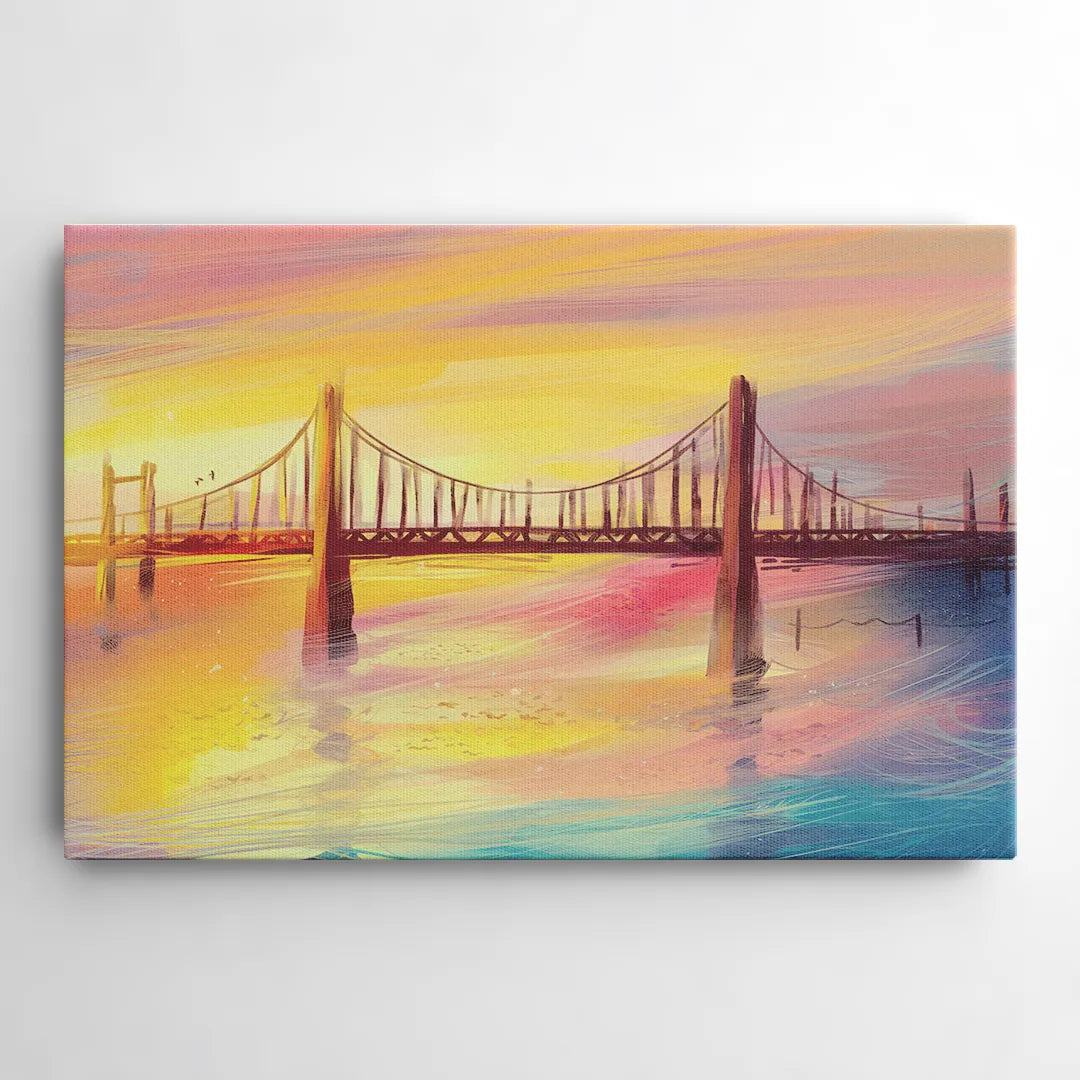 Chesapeake Bay Bridge Reflections - Canvas Wall Art