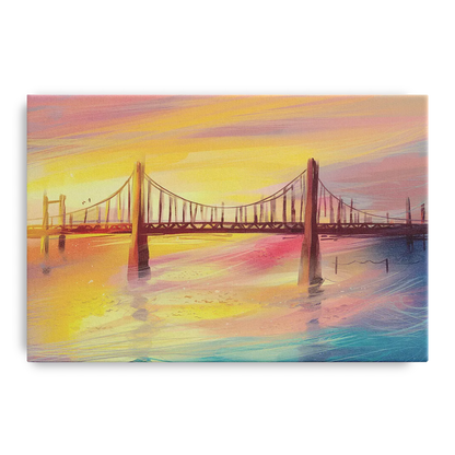 Chesapeake Bay Bridge Reflections Front - Canvas Wall Art