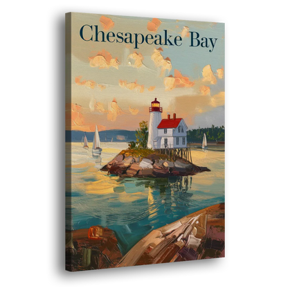 Chesapeake Bay Nautical Charm Side - Canvas Wall Art