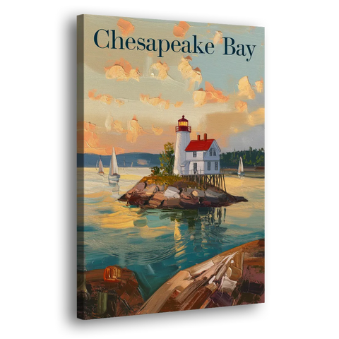 Chesapeake Bay Nautical Charm - Canvas Wall Art
