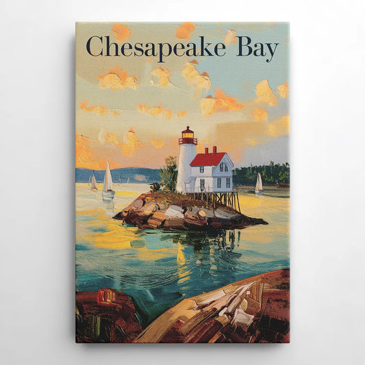 Chesapeake Bay Nautical Charm - Canvas Wall Art