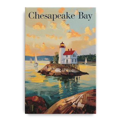 Chesapeake Bay Nautical Charm Front - Canvas Wall Art
