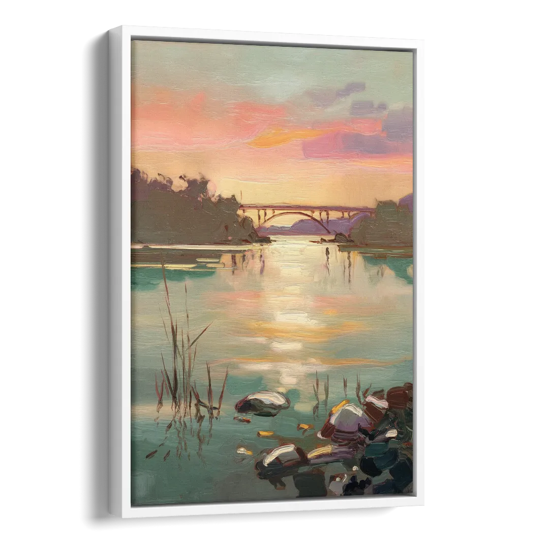 Chesapeake Bay Serenity Side - White Canvas Wall Art