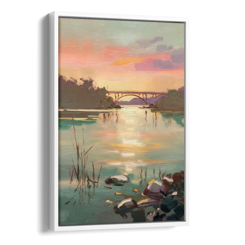 Chesapeake Bay Serenity Side - White Canvas Wall Art