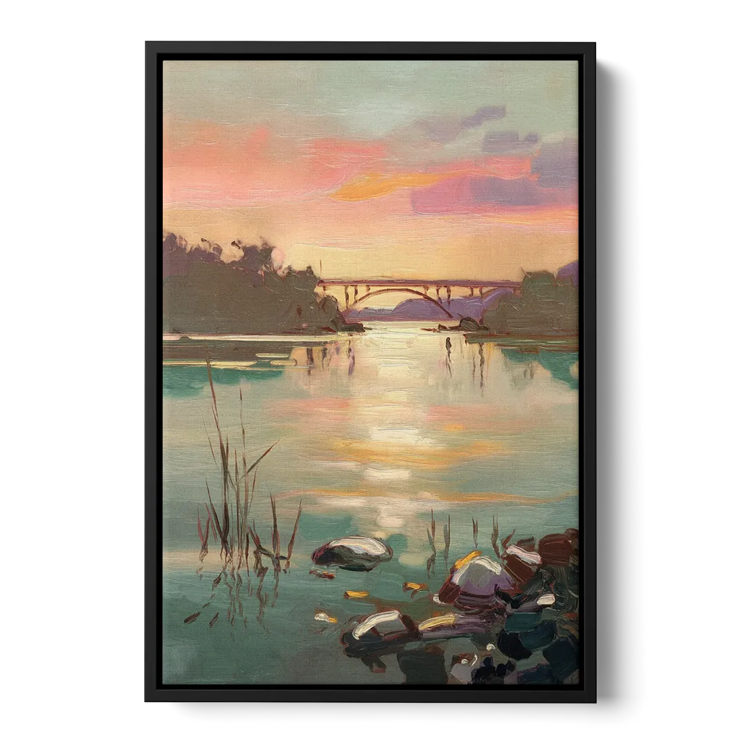 Chesapeake Bay Serenity Front - Black Canvas Wall Art