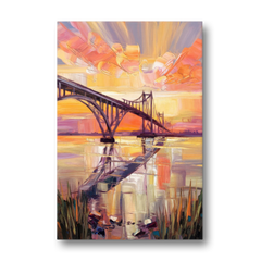 Chesapeake Bridge Panorama - Canvas Wall Art - Front