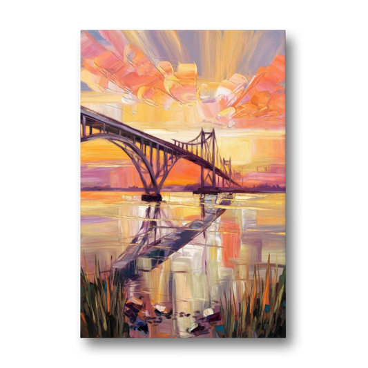 Chesapeake Bridge Panorama - Canvas Wall Art - Front