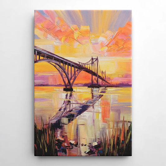 Chesapeake Bridge Panorama - Canvas Wall Art