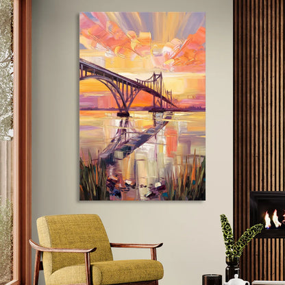 Chesapeake Bridge Panorama Sitting Room - Canvas Wall Art