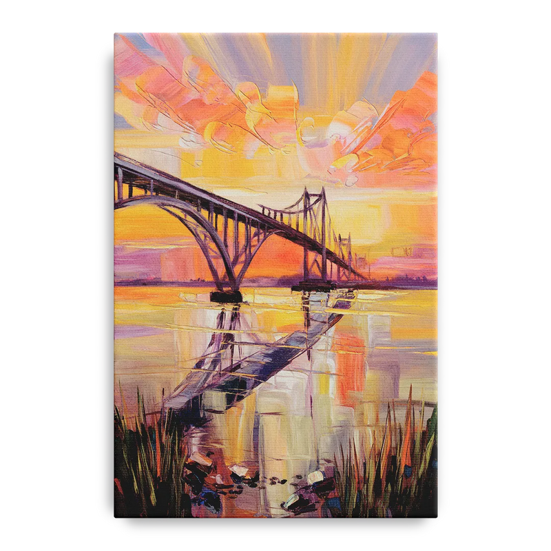 Chesapeake Bridge Panorama Front - Canvas Wall Art