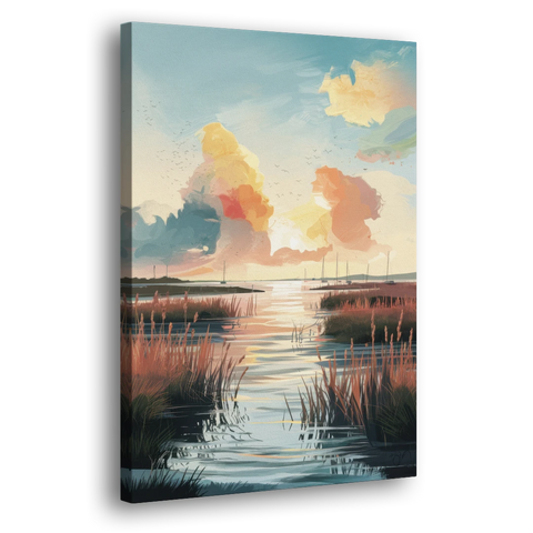 Chesapeake Coastal Sunrise - Canvas Wall Art - Side