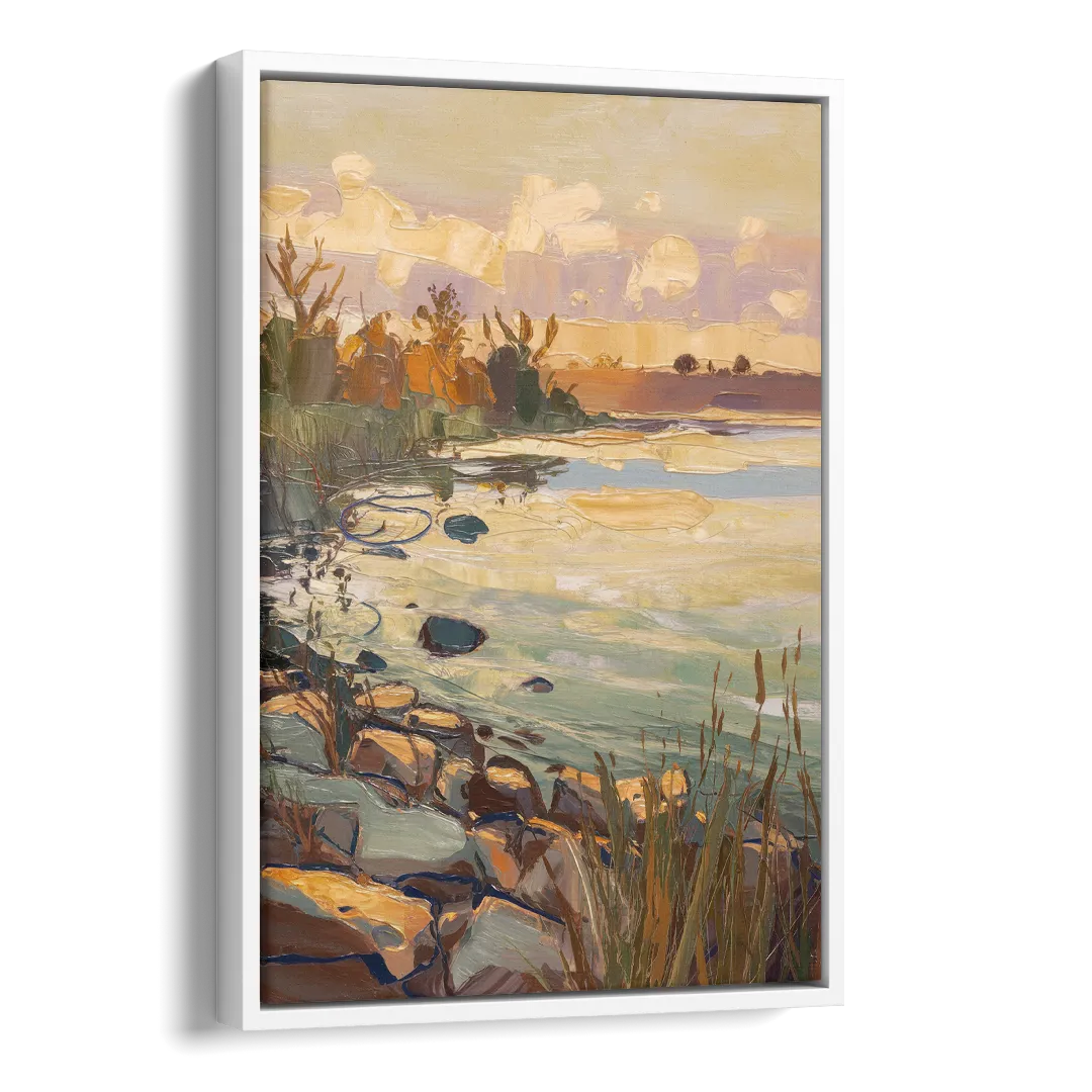 Chesapeake Scenic Horizons Side - White Canvas Wall Art