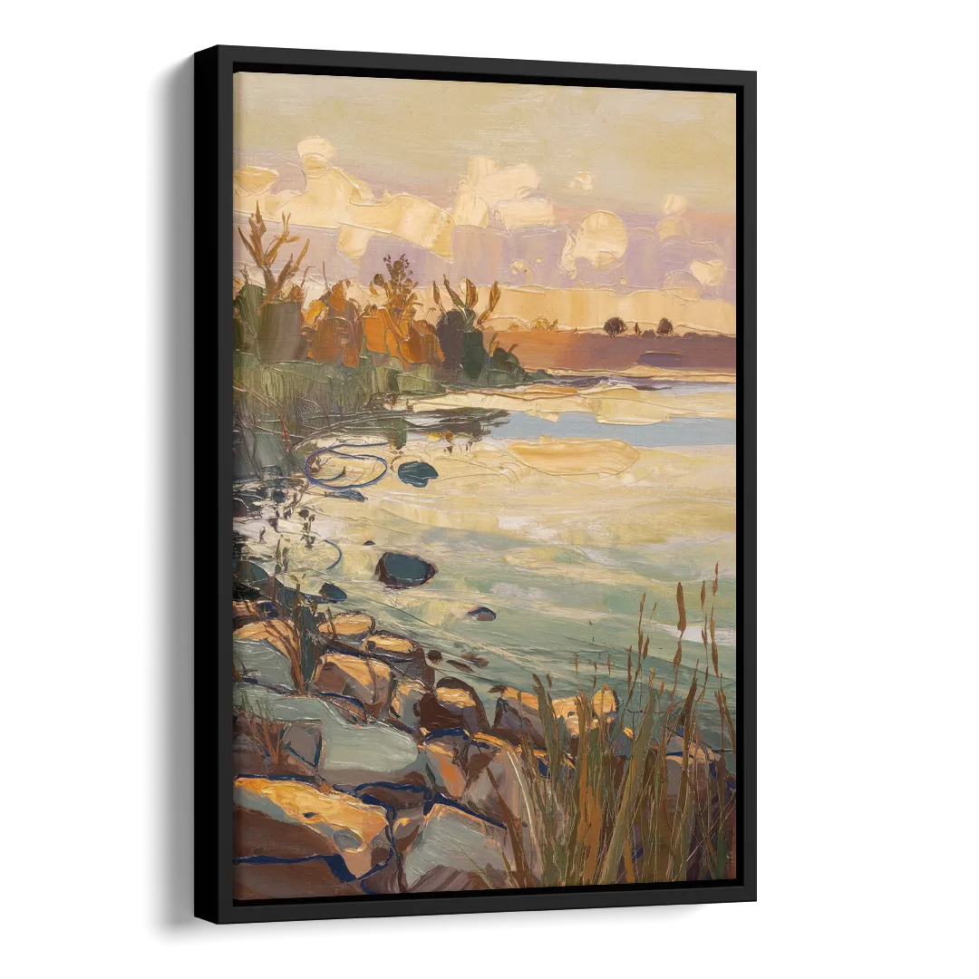 Chesapeake Scenic Horizons Side - Black Canvas Wall Art
