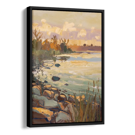 Chesapeake Scenic Horizons Side - Black Canvas Wall Art