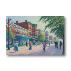 Chicago Andersonville Cultural Heritage - Canvas Wall Art - Front