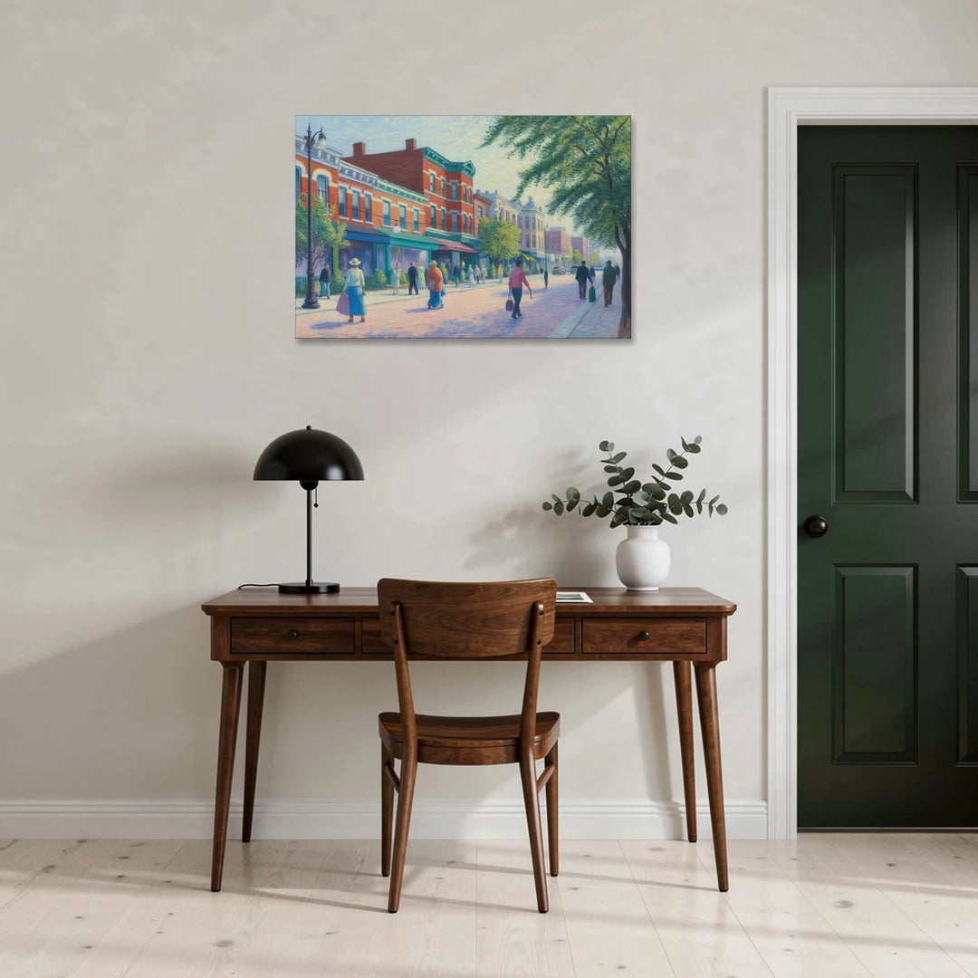 Chicago Andersonville Cultural Heritage - Canvas Wall Art - Office - 36x24