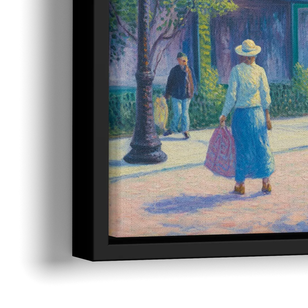 Chicago Andersonville Cultural Heritage - Close-Up Black Frame Canvas