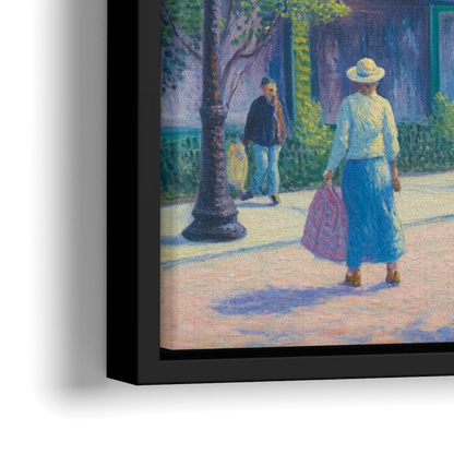 Chicago Andersonville Cultural Heritage - Close-Up Black Frame Canvas