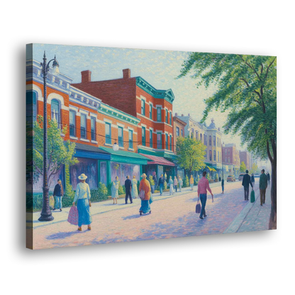 Chicago Andersonville Cultural Heritage Side - Canvas Wall Art