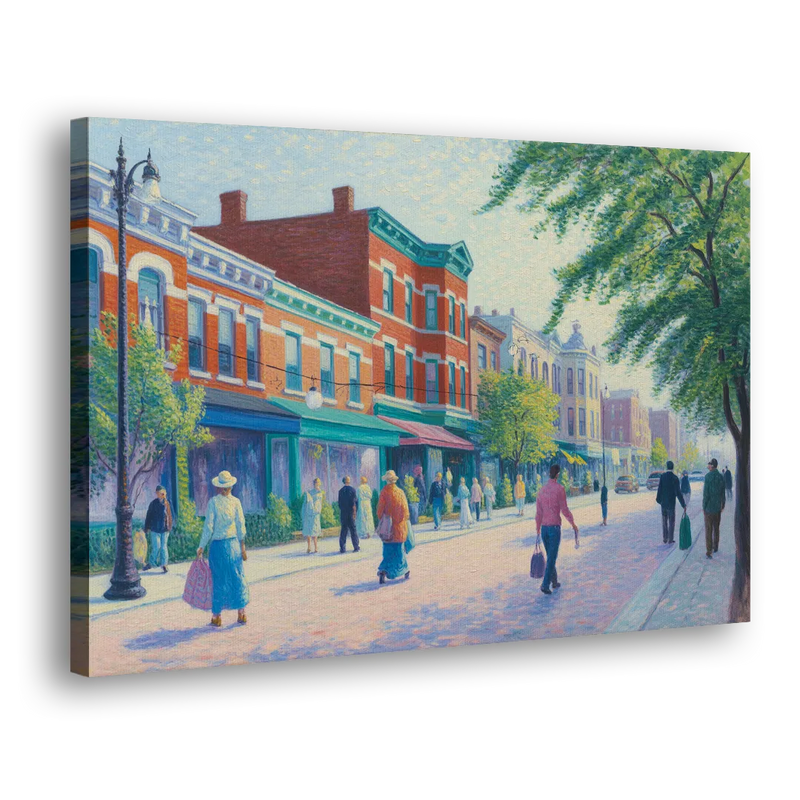 Chicago Andersonville Cultural Heritage - Canvas Print Art Sides