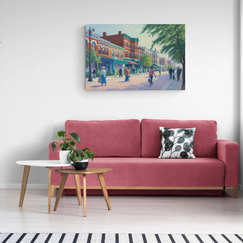 Chicago Andersonville Cultural Heritage - Canvas Wall Art Living Room