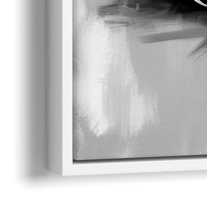 Chicago Bears Vintage Helmet Design - Close-Up White Frame Canvas