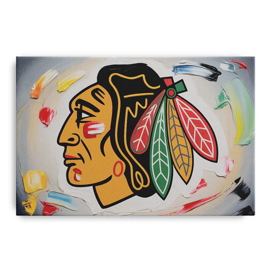 Chicago Blackhawks Classic Logo Redux - Canvas Wall Art