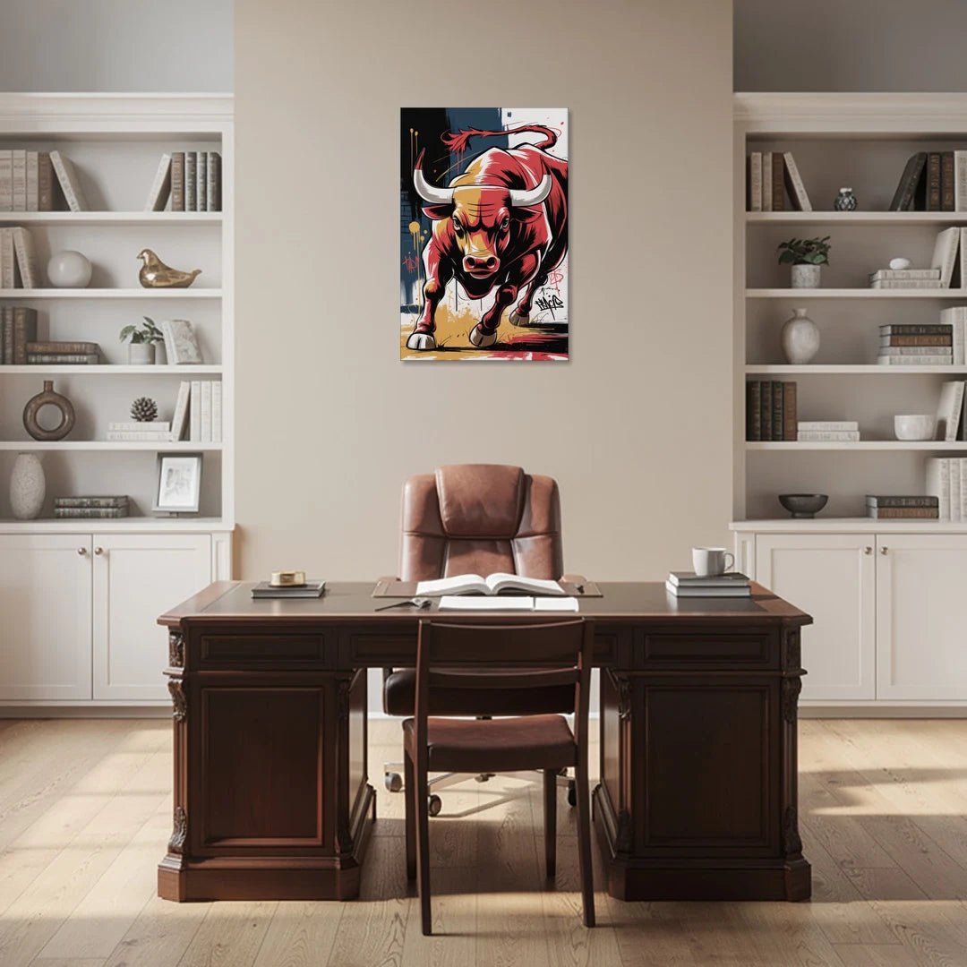 Chicago Bulls Street Graffiti Edition - Canvas Wall Art - Office - 24x36