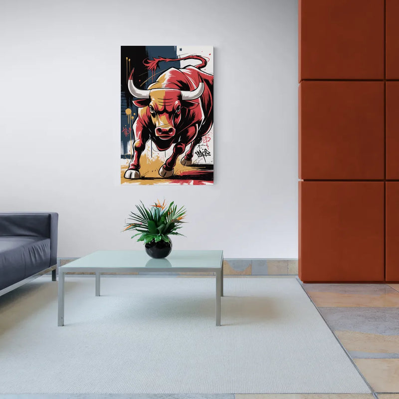 Chicago Bulls Street Graffiti Edition - Canvas Wall Art Living Room