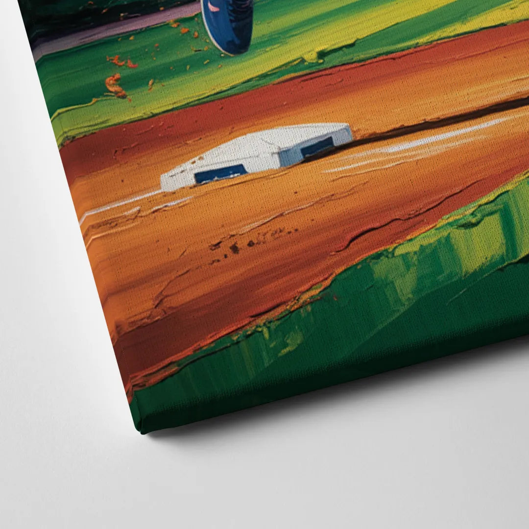 Chicago Cubs Outfield Catch Canvas Close Up