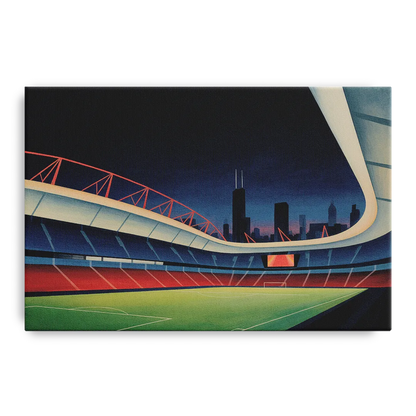 Chicago Fire FC Stadium Night - Canvas Wall Art