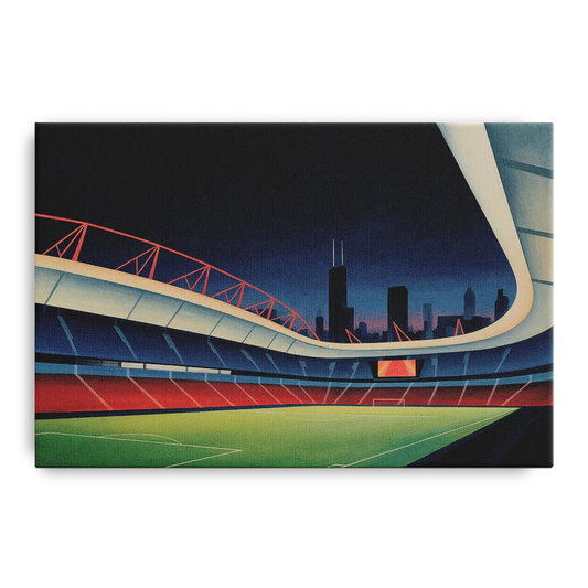 Chicago Fire FC Stadium Night - Canvas Wall Art