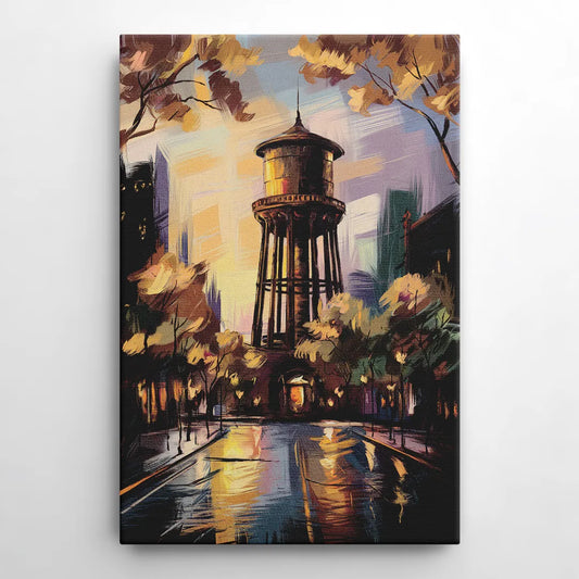 Chicago Historic Water Tower - Canvas Wall Art