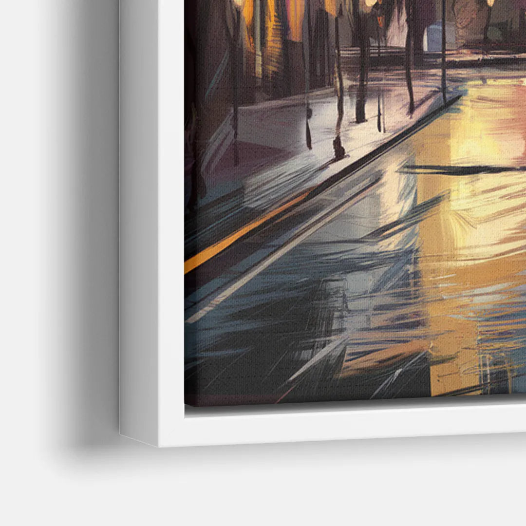 Chicago Historic Water Tower - Close-Up White Frame Canvas