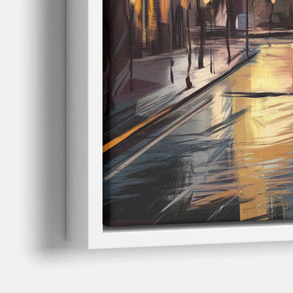 Chicago Historic Water Tower - Close-Up White Frame Canvas