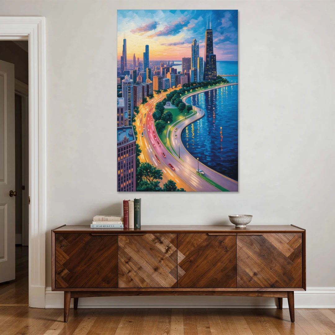 Chicago Lake Shore Drive - Canvas Wall Art - Coffee Table - 40x60