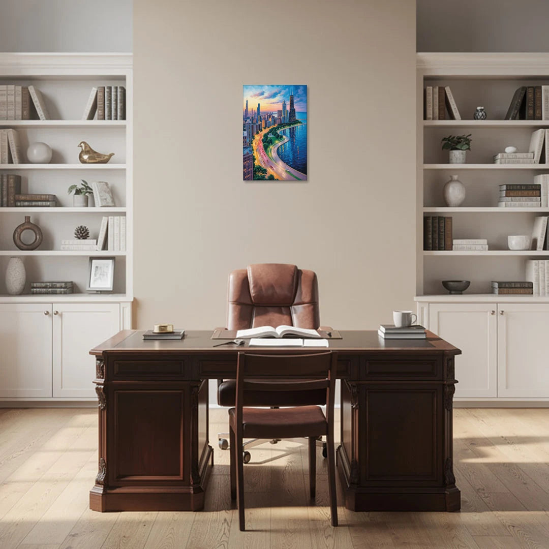 Chicago Lake Shore Drive - Canvas Wall Art - Office - 16x24