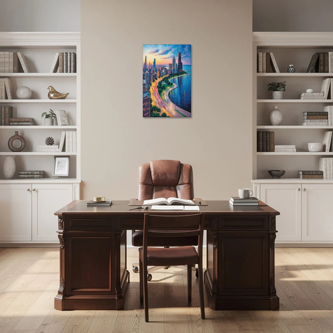 Chicago Lake Shore Drive - Canvas Wall Art - Office - 20x30
