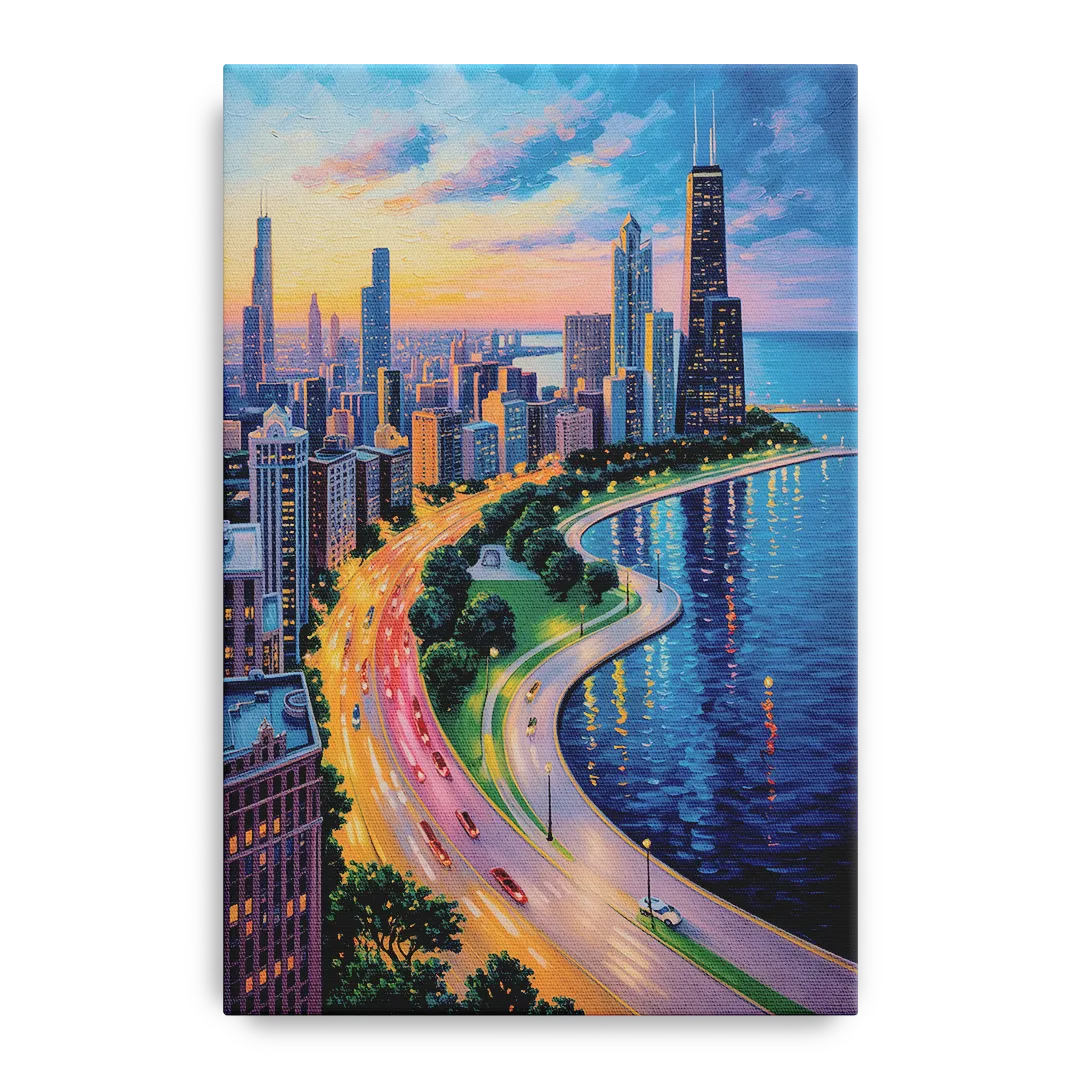 Chicago Lake Shore Drive - Canvas Wall Art