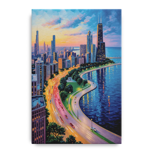 Chicago Lake Shore Drive - Canvas Wall Art