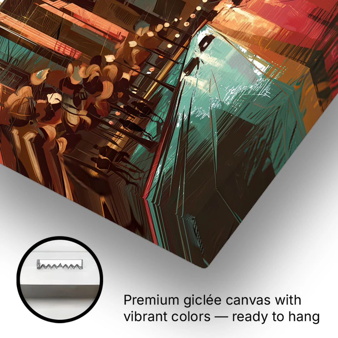 Chicago Magnificent Mile - Canvas Wall Art - Gallery Wrap Corner