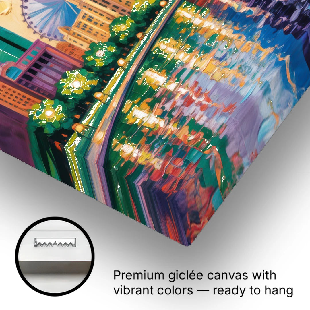 Chicago Minimal Line Art Skyline - Canvas Wall Art - Gallery Wrap Corner