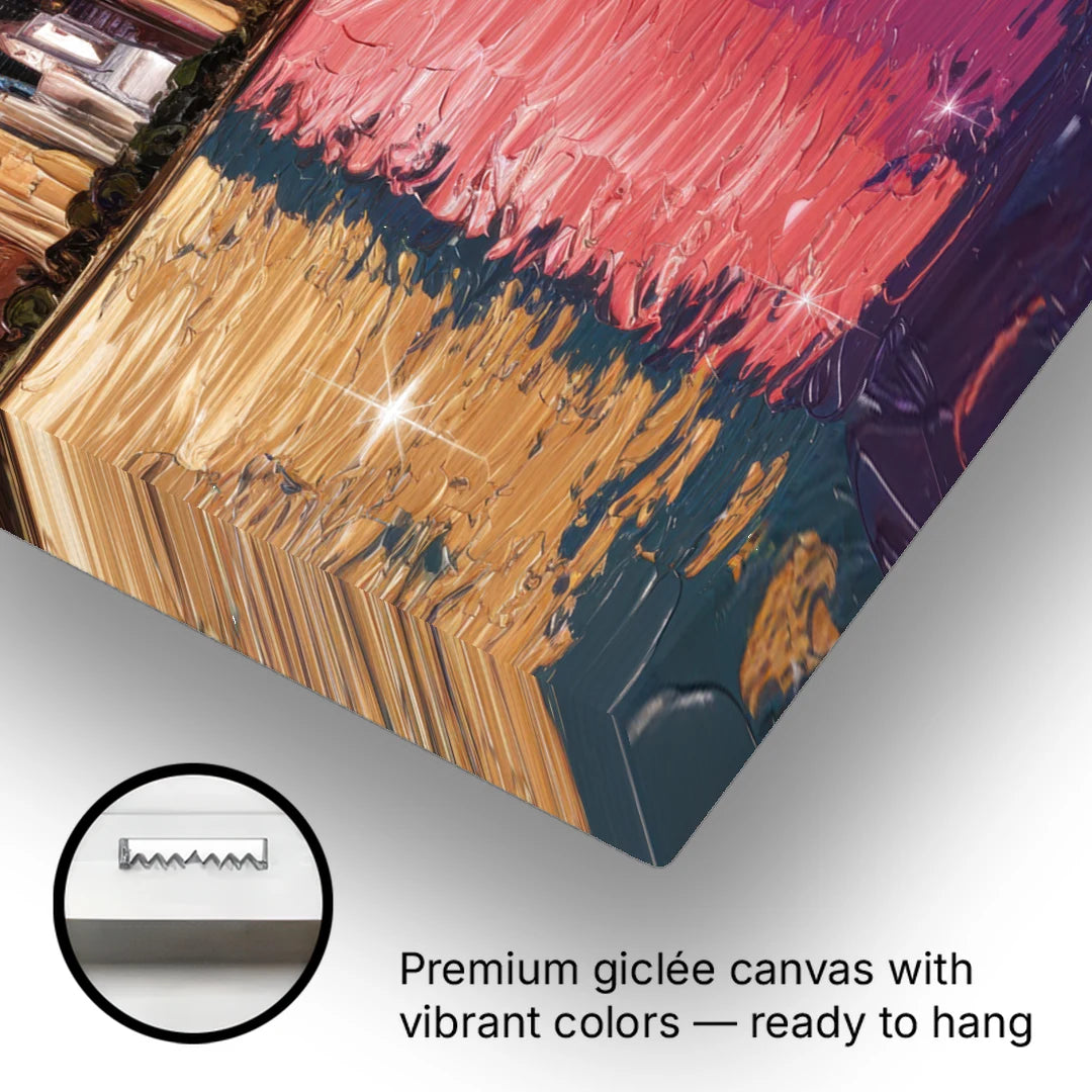 Chicago Skyline Reflections - Canvas Wall Art - Gallery Wrap Corner